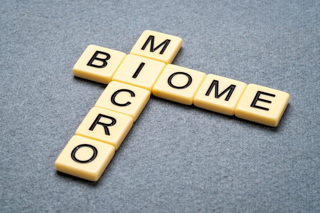 Microbiome written in blocks
