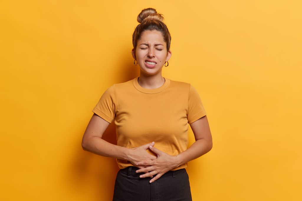 Women with upset stomach