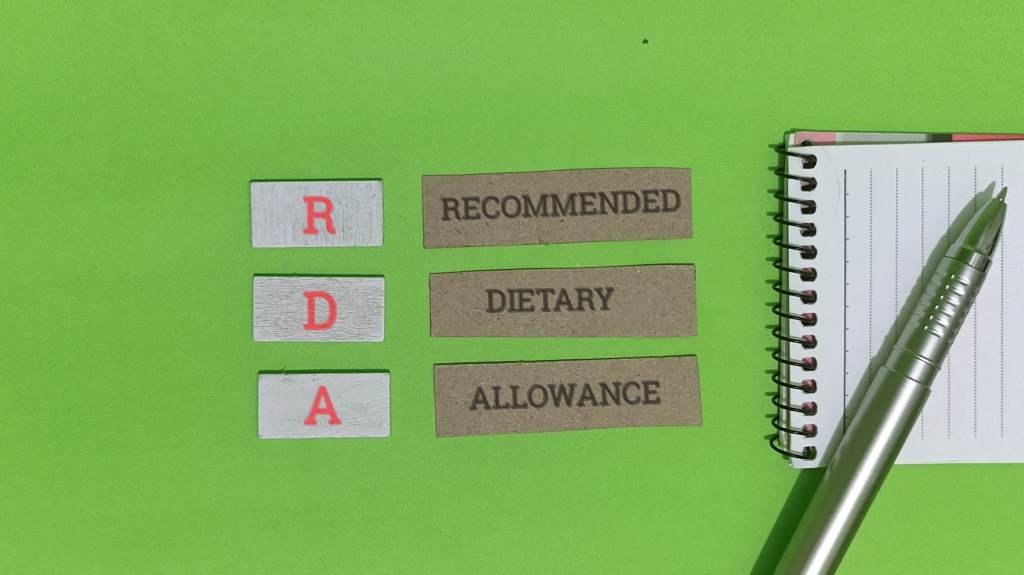 Recommended dietary allowance