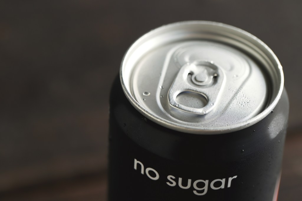 Zero-sugar soda can