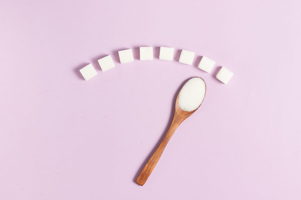 Blood sugar scale concept