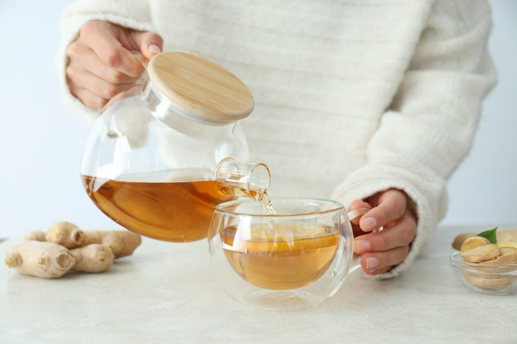 Pouring tea