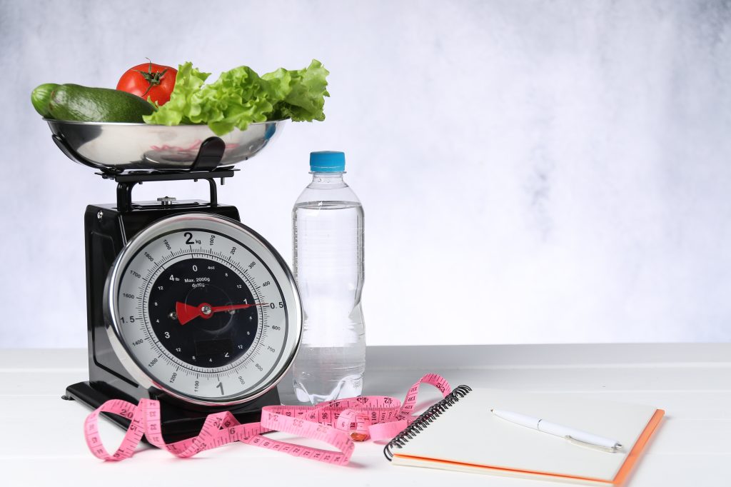 Counting carbs weight loss concept