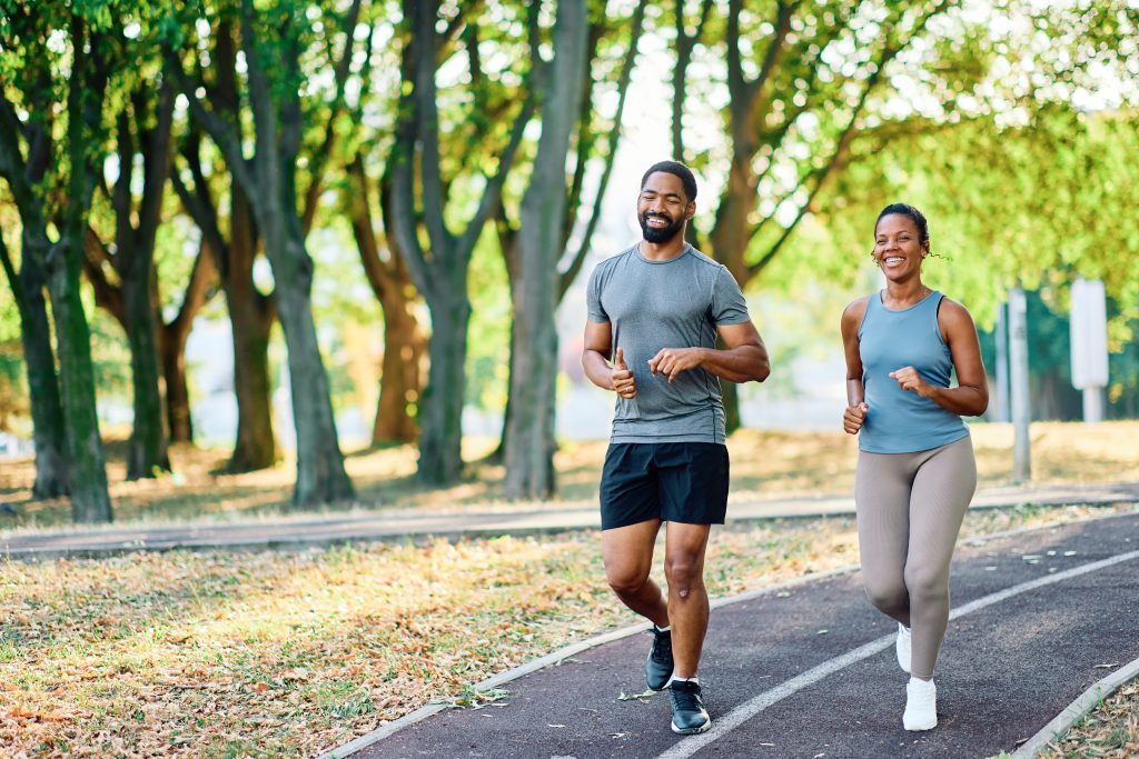 Healthy, energetic couple