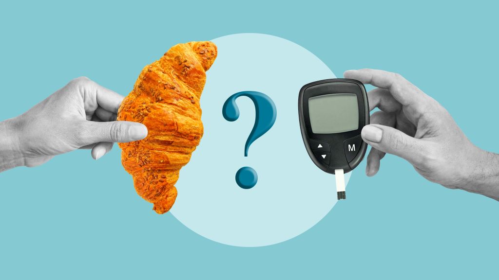 Carbs and blood sugar concept