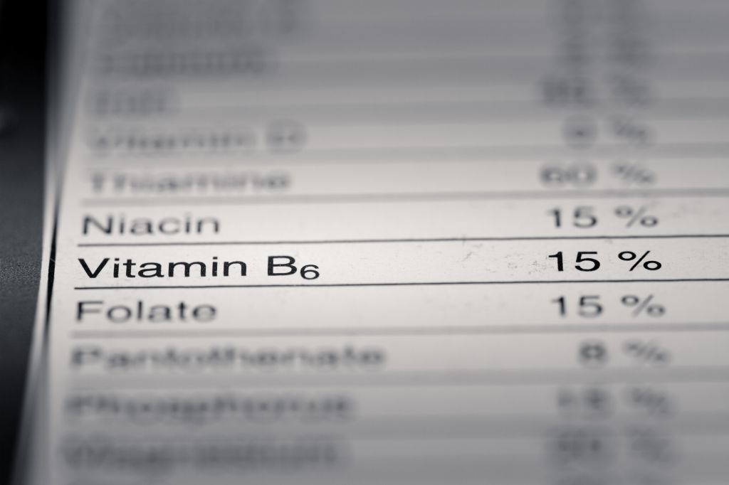 Nutrition facts label