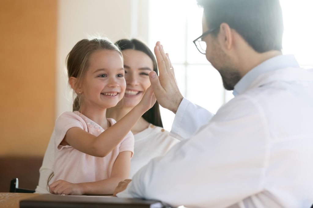 Doctor with child 
