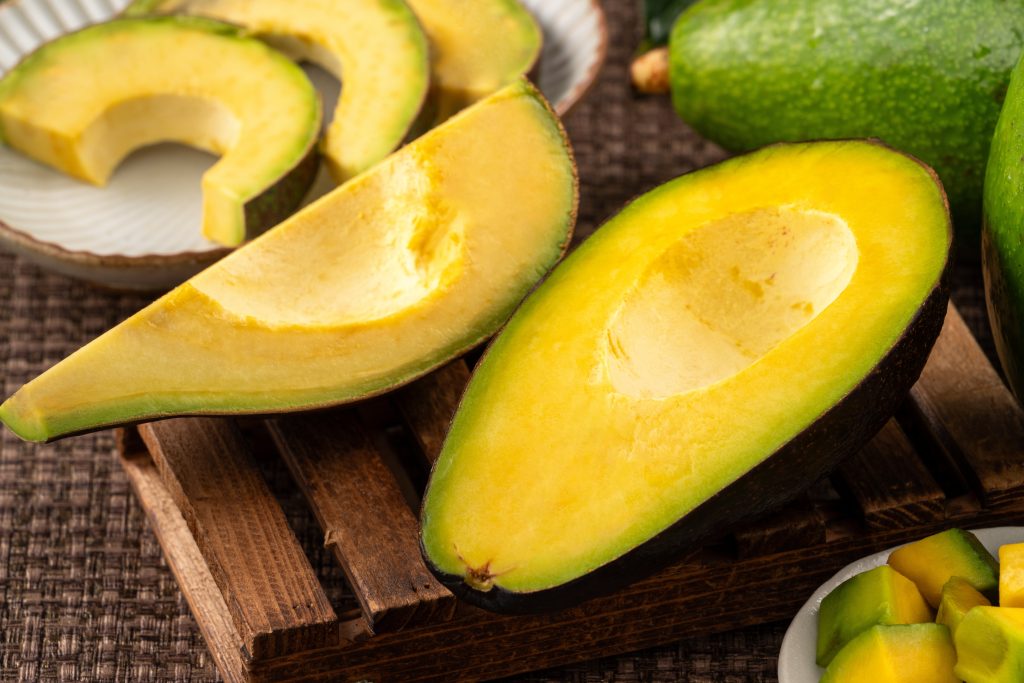 Sliced avocado