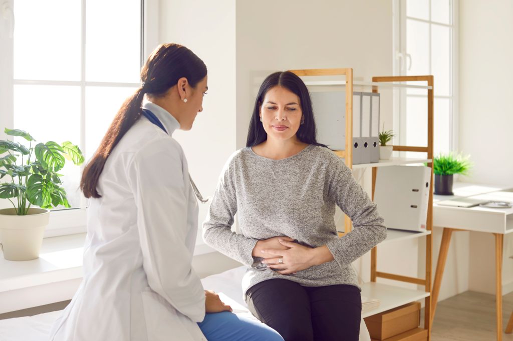 Woman consulting a doctor