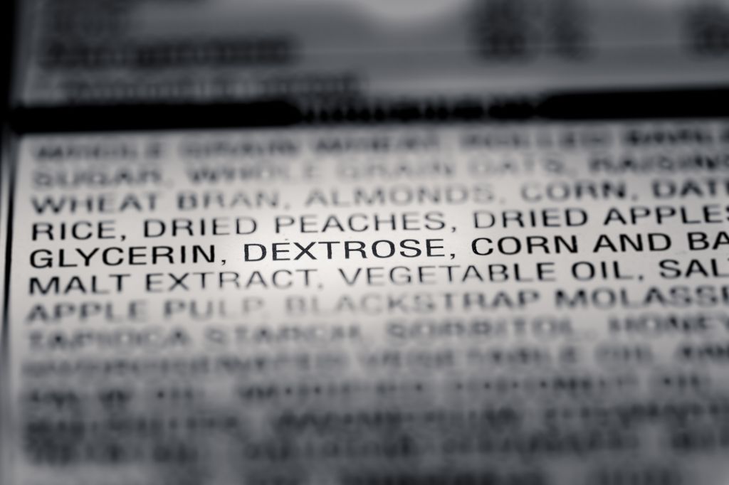 Ultra-processed ingredients list